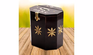 Handmade Wooden Piggy Bank for Kids and Adults