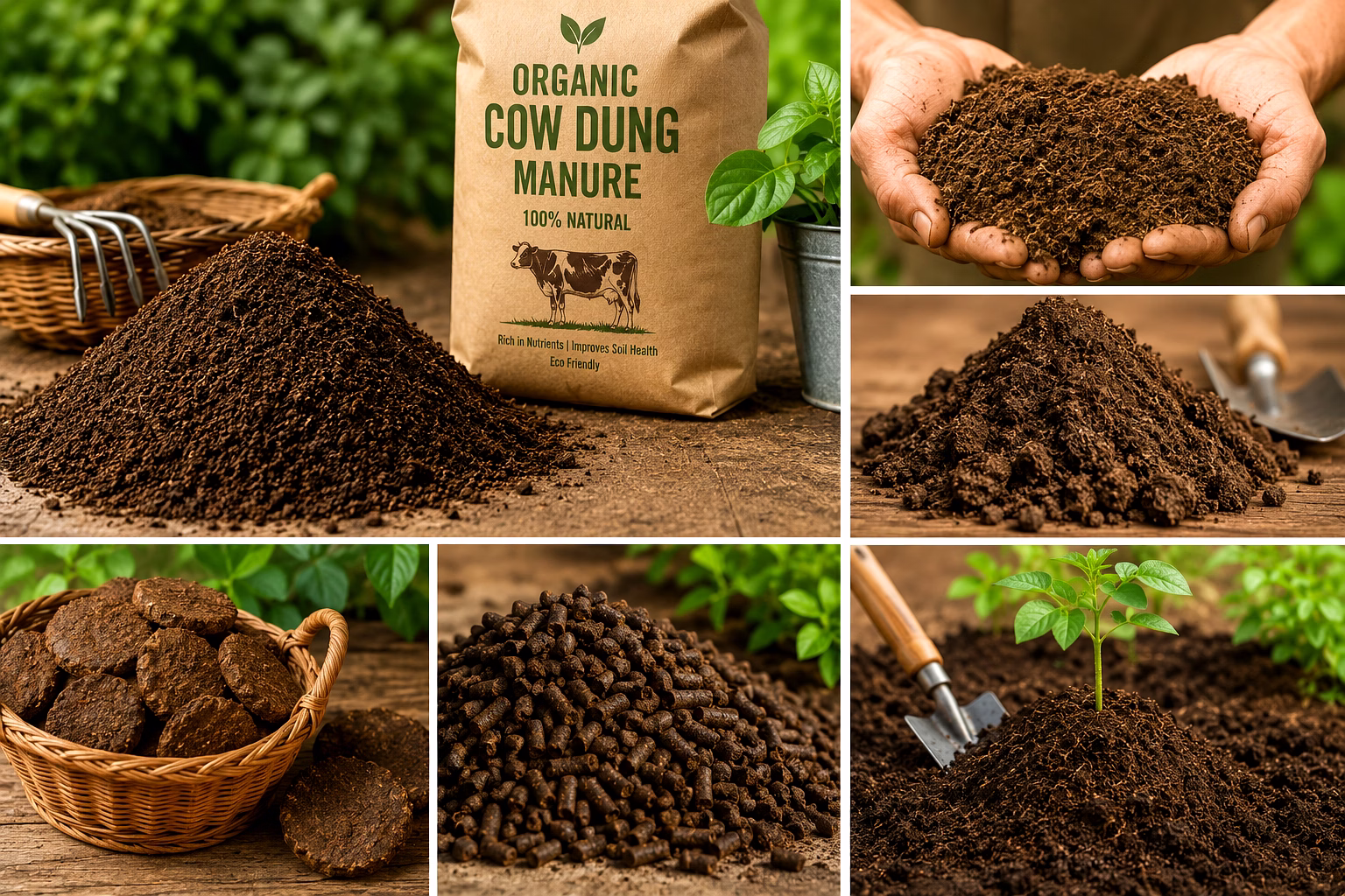Cow dung manure image 1