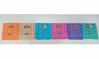 Cotton Color Print Handloom Bath Towel 30 X 60 for Home, Hotel