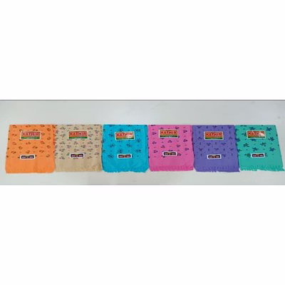 cotton color print handloom bath towel 30 x 60 for home, hotel