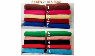 Cotton Plain Silken Bath Towel 60 X 120, Technics : Machine Made