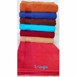 plain cotton triangle bath towel 75 x 150, technics : machine made