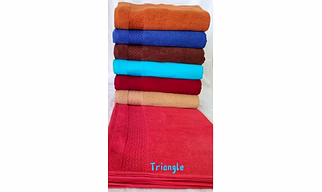 Plain Cotton Triangle Bath Towel 75 X 150, Technics : Machine Made