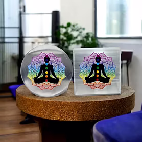 Natural Selenite Sticker Plate