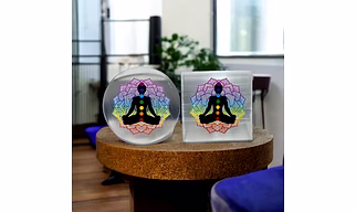 Natural Selenite Sticker Plate