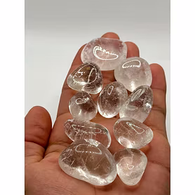 Natural Clear Quartz Tumble Stone For Home Decor & Healing