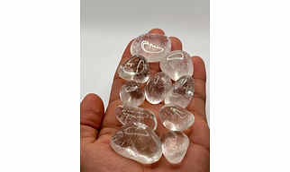 Natural Clear Quartz Tumble Stone For Home Decor & Healing