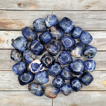 Natural Sodalite Tumble Stone For Home Decor &amp; Healing Use-12726651