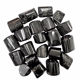 natural black tourmaline tumble stone for home decor & healing use
