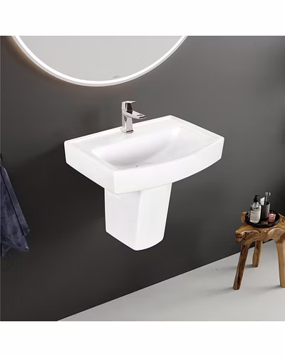 Wash Basin With Half Pedestal-1005