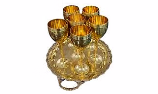 brass wine glass