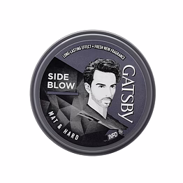 gatsby hair styling wax - mat & hard, for side blow style, mat finish, strong hold, high volume, non sticky, easy wash off, anytime re-stylable hair wax, 75gm