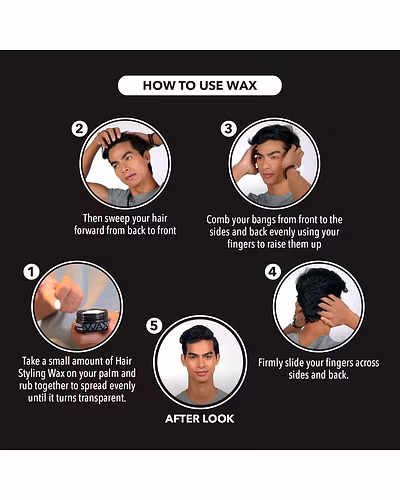 Gatsby Hair Styling Wax - Mat &amp; Hard, For Side Blow Style, Mat Finish, Strong Hold, High Volume, Non Sticky, Easy Wash Off, Anytime Re-Stylable Hair Wax, 75gm-4