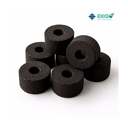 round shaped coconut shell charcoal briquettes