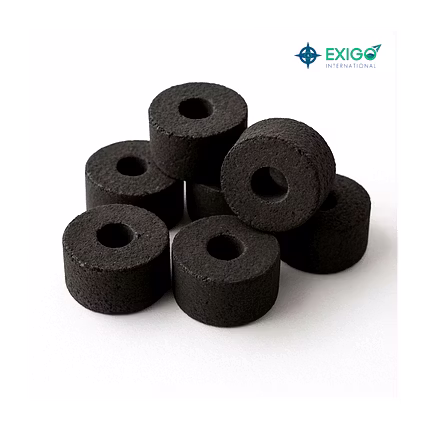 Round shaped coconut shell charcoal briquettes-12727671
