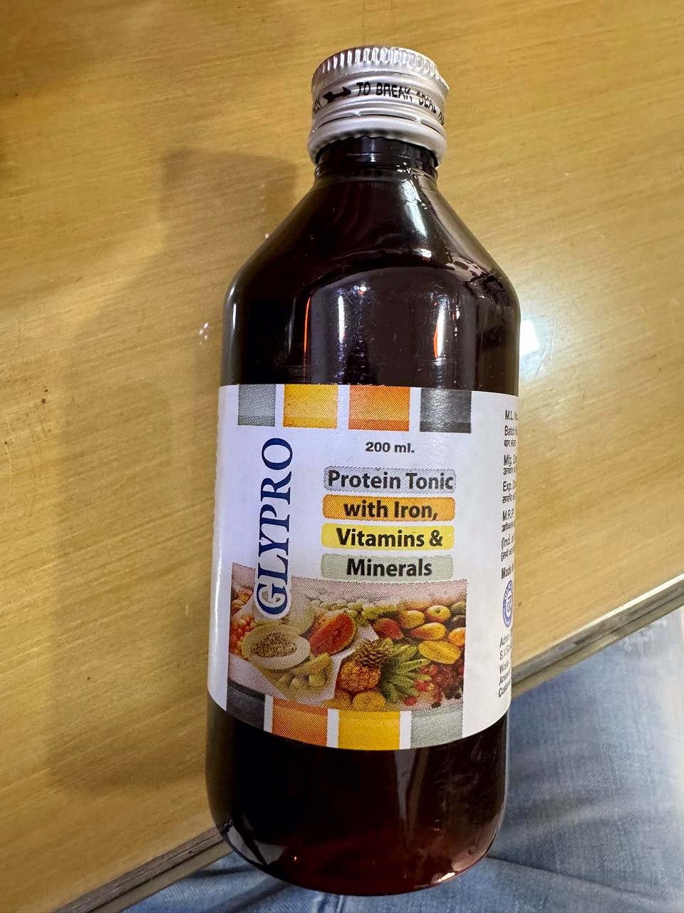 Protein Tonic with Iron Vitamins & Minerals 200 ml image 2