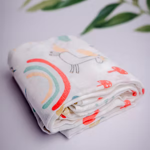100% Organic Mulsin Swaddle