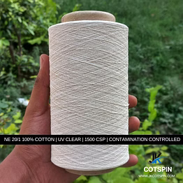 count ne 20/1, 100% cotton open end yarn