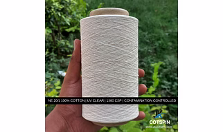 Count Ne 20/1, 100% Cotton Open End Yarn