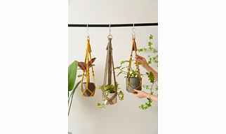 Macrame Plant Hanger w/o Tassel - Hanging Planters, No Tail Plant Hanger
