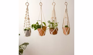 Macrame Plant Hanger - Hanging Planters w/o Tassel