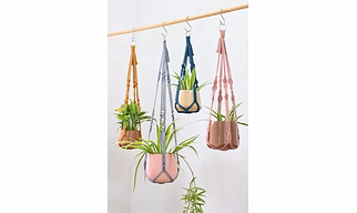 No Tassel Macrame Plant Hanger - Hanging Planters, No Tail Plant Hanger