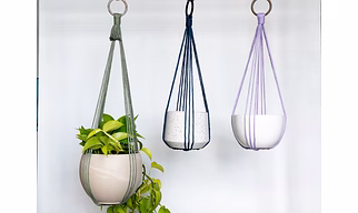 Macrame Plant Hanger - Hanging Plant Holder, No Tail Plant Hanger