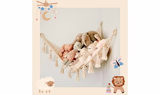 Macrame Toy Hammock - Crochet | Nursery Decor