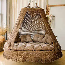 knottyartsisansco555 macrame hammock chair - macrame double seat swing