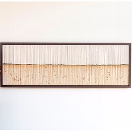 knottyartsisansco555 modern wall art tapestry, macrame wall hanging - line in desert