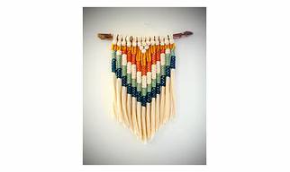 Contemporary Fiber Art - Home Deocr FOREST, Boho Wall Hanging