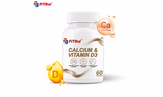 Calcium & Vitamin D3|Strong Bone, Joint And Muscle Support |Vegetarian Tablets