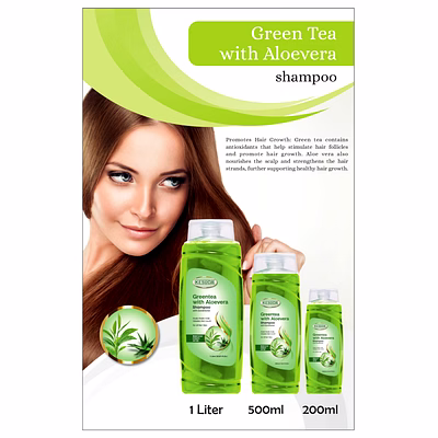 kesuda green tea with aloevera shampoo with cionditioner