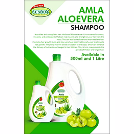 kesuda amla aloevera shampoo with conditioner 1 litre canpack