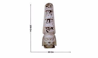 Kushmandi The Mahabharat Story Wooden Mask