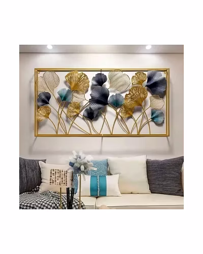 Big Framed Metal Wall Art – Modern 50×25 Inch Statement Piece for Living Room-Amr1008