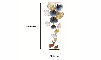 Vertical Petals in Frame Metal Wall Art – 22 x 52 Inch