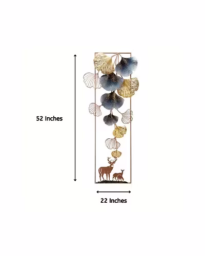 Vertical Petals in Frame Metal Wall Art – 22 x 52 Inch-Amr1009