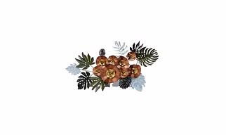 Metal Flowers Wall Art – 3D Decorative Elegance for Living Rooms