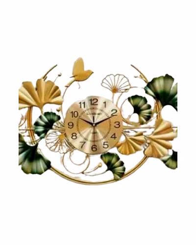 Wrought Iron Flower Wall Decorative Clock-Amr1014