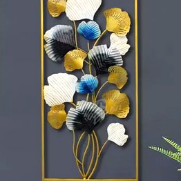 amrit kalash wrought iron flower wall decor frame
