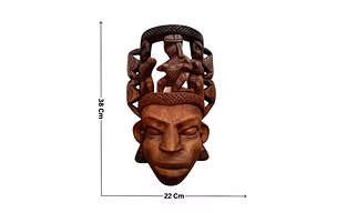 Kushmandi Traditional Wooden Folk Mask