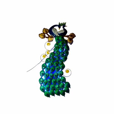 amrit kalash wall hanging peacock showpiece with led light for home, living room,office decoration