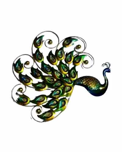 Peacock Wrought Iron Wall Hanging-Amr1029