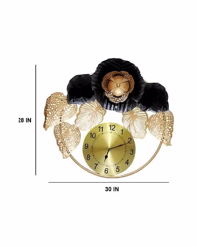 Wrought Iron Brich Time Wall Clock-Amr1032