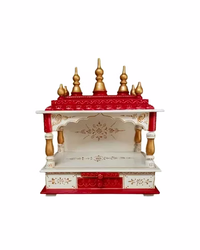 Wooden Temple For Home ( 22 x 11 x 28 Inch)-Amr1040