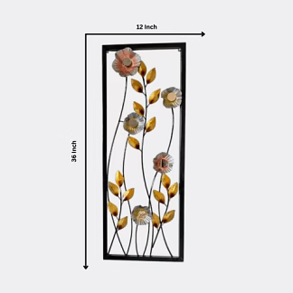 amrit kalash rectangle shape metal wall art hanging handcrafted decorative showpiece