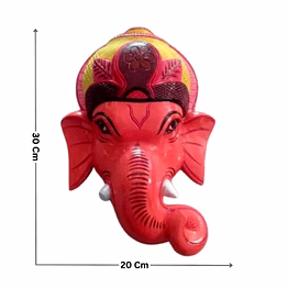 amrit kalash kushmandi ganesh / vinayaka wooden mask