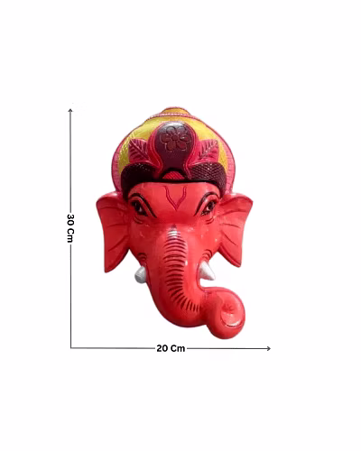 Kushmandi Ganesh / Vinayaka Wooden Mask-Amr1046
