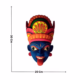 amrit kalash kushmandi mashan kali wooden mask